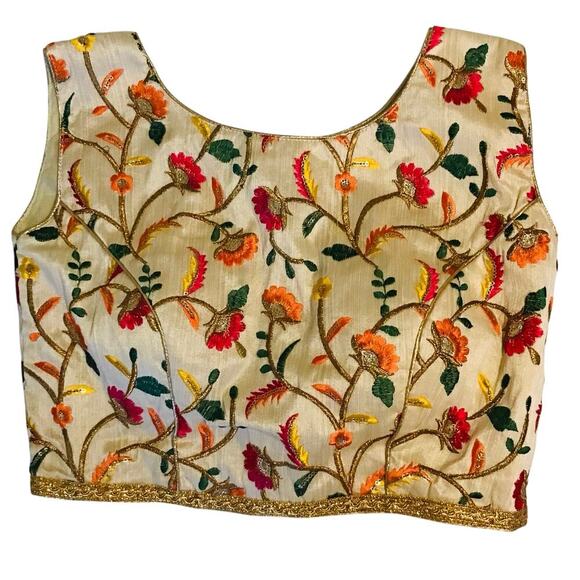 Custom Made Gorgeous Saree Blouse ethnic outfit Festival wedding - Picture 6 of 11